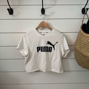 Puma White Crop Top | XL |